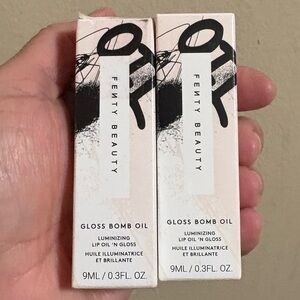 Fenty Beauty Gloss Bomb Oil in ROSE AMBER 03 FROSTED BUNZ 05 Brand New Never Op